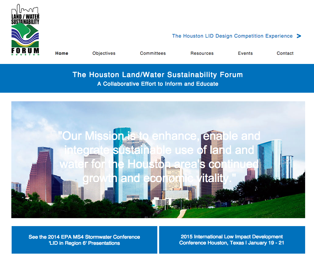 The Houston Land/Water Sustainability Forum